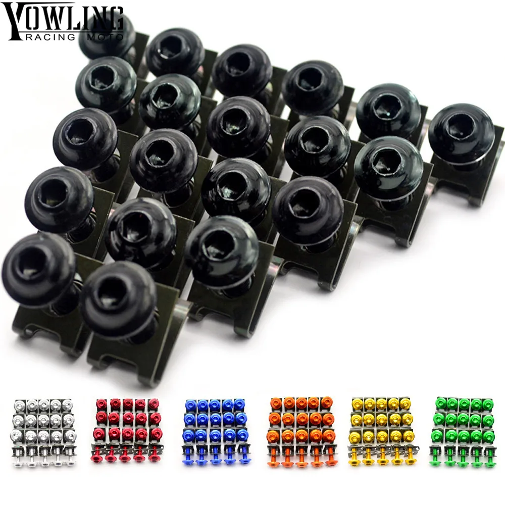 

20 PCS Screws Motorcy Accessorie Fairing Bolt Screw Fastener for Suzuki GSXR 600 750 2007 2008 2009 2010 2011 2012 2013 2014 15