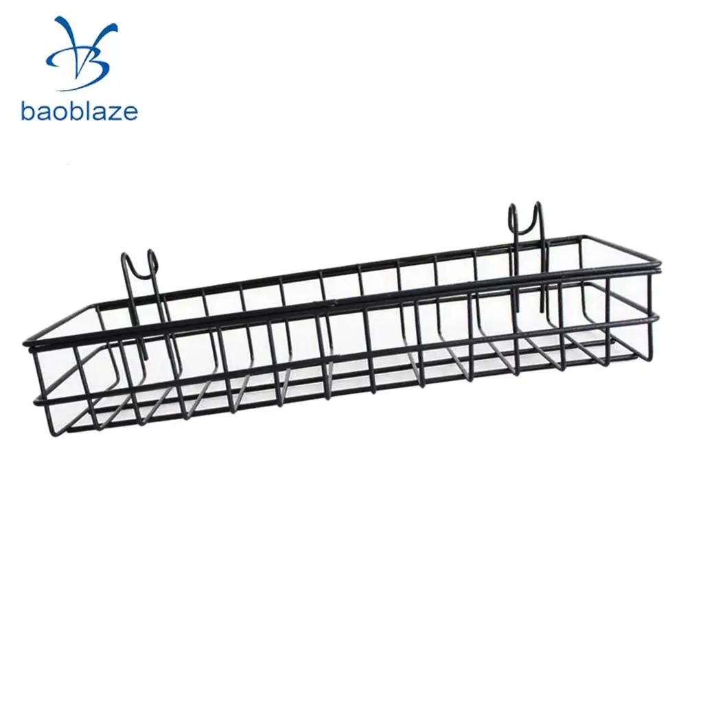 Mesh Wall Metal Wire Basket Wire Storage Shelf Rack Home Decor 30x10x5cm / 40x10x5cm
