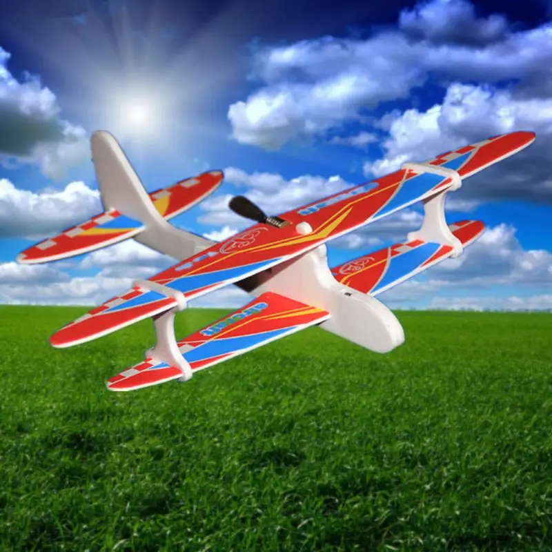 

Hot Electric Hand Throw Flying Glider Plane Toys Flying In The Sky For Long Time Foam Aeroplane Model Outdoor Sports JUN-24
