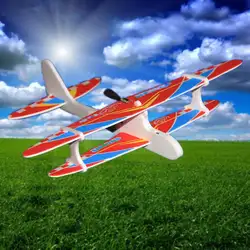 Горячий Электрический ручной бросок Летающий Plane Самолет игрушки летающие в небо в течение длительного времени пена модель аэроплана