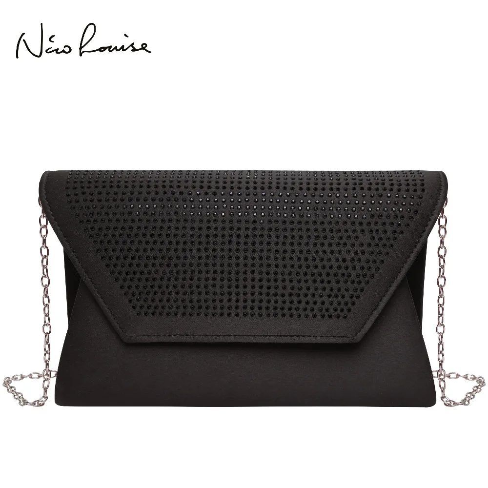 2019 Chain Clutch Bag For Lady Women's Handbag Fashion Envelope Bag Party Evening Clutch Bags Black Diamonds Purse Day Clutch 2019 Chain Clutch Bag For Lady Women's Handbag Fashion Envelope Bag Party Evening Clutch Bags Black Diamonds Purse Day Clutch
