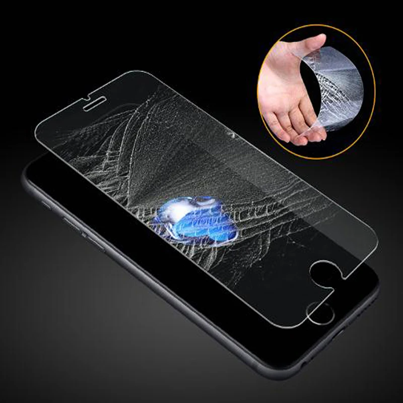 Закаленное стекло 9H для iphone X 8 4S 5 5S 5c SE 6 6s plus 7 защитная пленка чехол закаленное