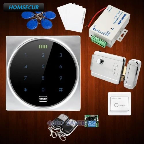 

HOMSECUR Waterproof Metal Access Control System With 125Khz RFID Reader + Electric Lock