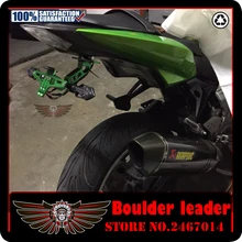 Ângulo Ajustável com o Número de Licença da motocicleta Placa Quadro Titular Bracket Para Kawasaki Z800 z750 z1000 EX ninja 250 300 Da Bicicleta Do Esporte