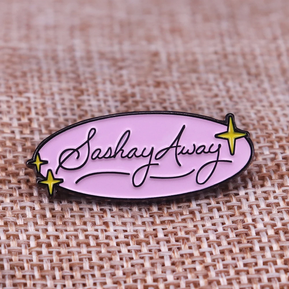 

SASHAY AWAY Soft Enamel Pin Rupauls Drag Race Drag Queen Katya Zamolodchikova LGBT RPDR All Stars Badge