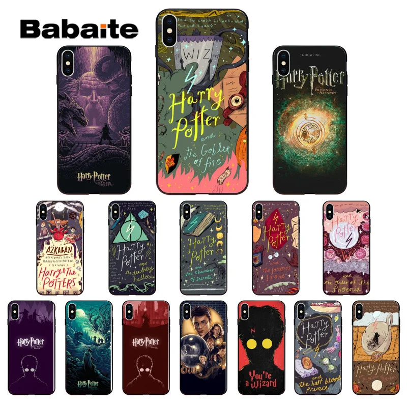 

Babaite harry potter poster Silicone Soft TPU black Phone Case for iPhone 7 8 X XS MAX 6 6s 7plus 8Plus 5 5S SE XR