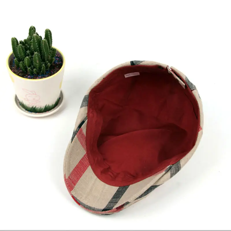 Classic Englad Style Plaid Berets Caps For Men Women Casual Unisex Sports Caps Cotton Berets Hats Boina Casquette Flat Cap casual hat,beret hat,woolen beret