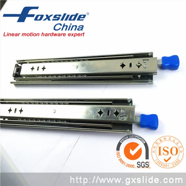 Foxslide 250lbs 40 1000mm 3 Fold Side Mount Full Extension Ball