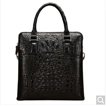 baosidu Men's Handbags crocodile leather vertical leather single shoulder bag business document men's bags black
baosidu Men's Handbags crocodile leather vertical leather single shoulder bag business document men's bags black