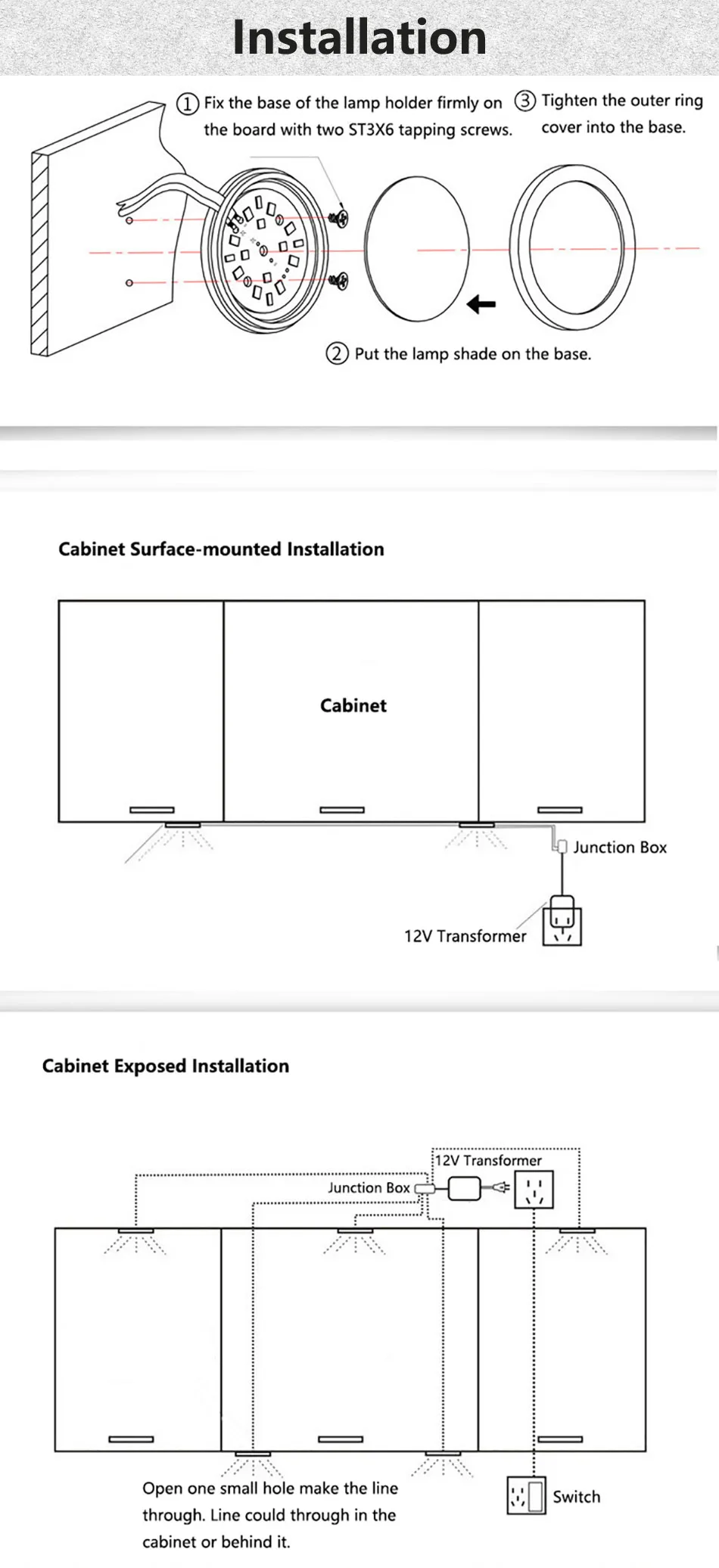 2.5W Cabinet Light Suit 13