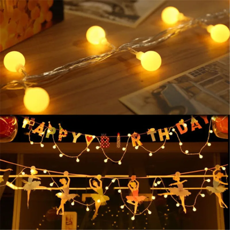 

New Arrival LED USB String 10M 80leds Ball Warm White LED String Novelty Lights Holiday Xmas Wedding Event's Party Lightings
