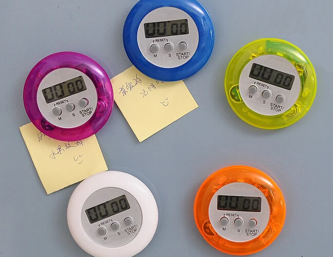 Novelty Digital Kitchen Timer Cooking Helper Mini Digital LCD Round