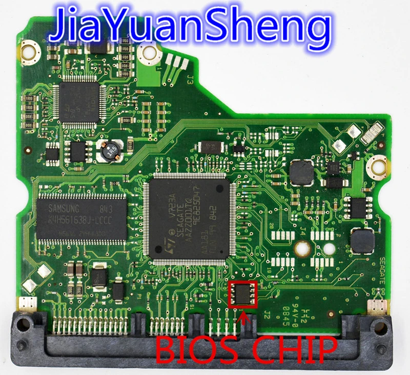 

Seagate HDD PCB Jia Yuan Sheng Logic Board/Board Number: 100512588 REV A , 100512585 , ST31000333AS , ST3640323AS