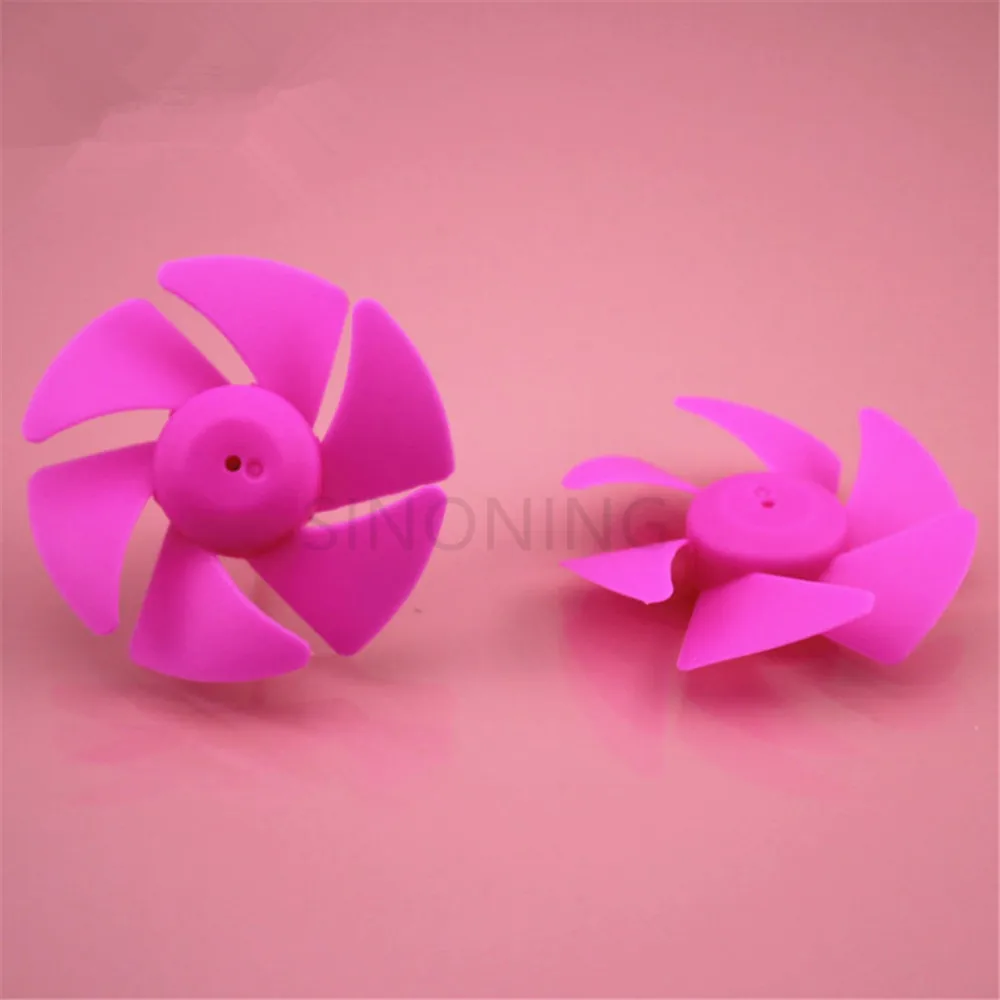 4pcs Small turbofan propeller fan blade six-leaf paddle technology building blocks