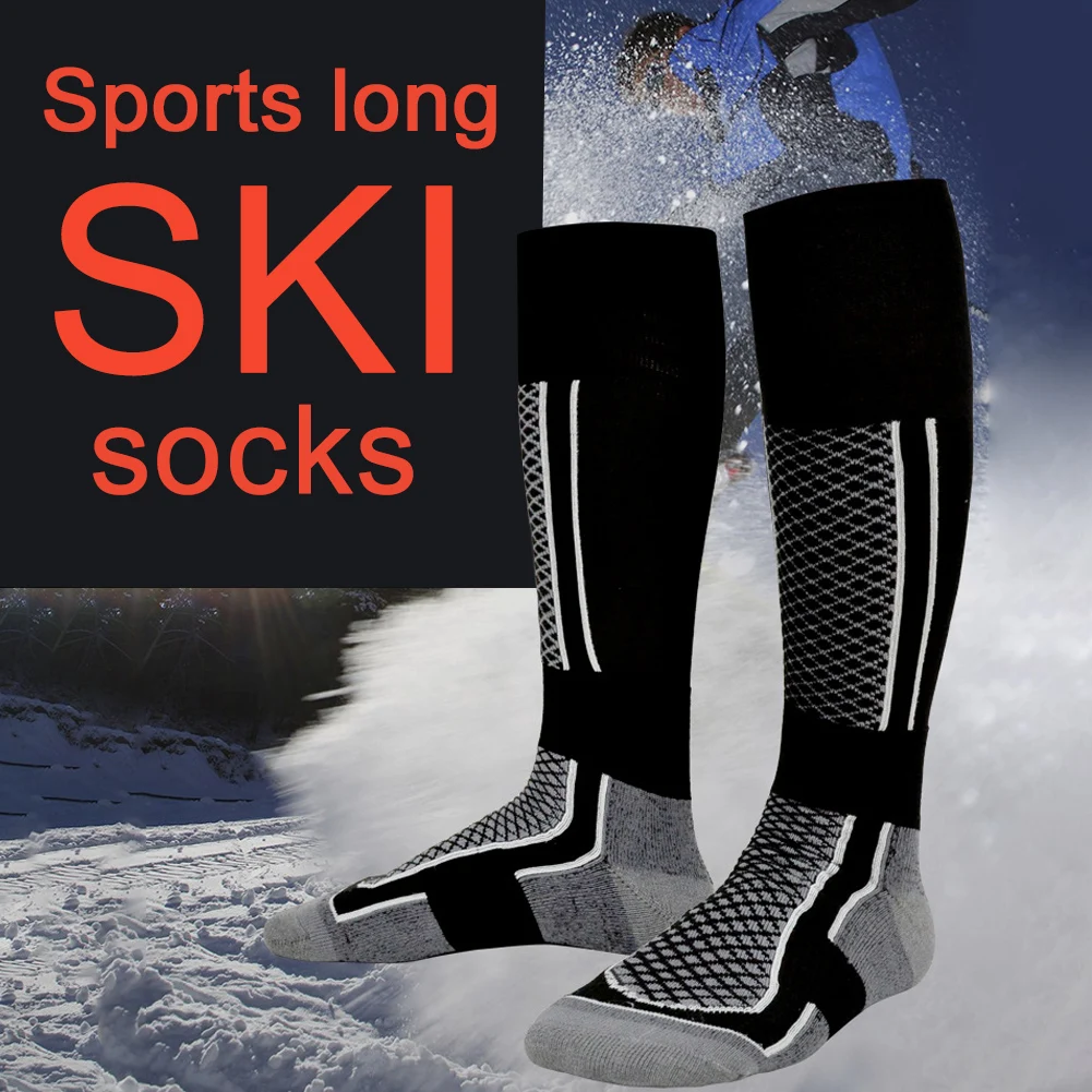

Winter Warm Men Women Thermal Long Ski Socks Thicker Cotton Outdoor Sports Snowboard Climbing Camping Hiking Snow Soft Socks