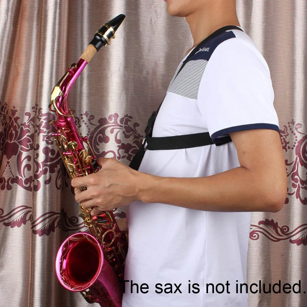 Adjustable Saxophone Chest Shoulder Strap Alto Tenor Soprano Saxophone