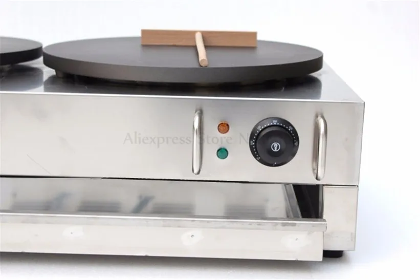 Double Pans Electric Crepe Machine Pancake Maker Jianbing Pancake Okonomiya Snack Restaurant Kitchen Cooking Device 220V / 110V 4