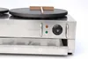 Double Pans Electric Crepe Machine Pancake Maker Jianbing Pancake Okonomiya Snack Restaurant Kitchen Cooking Device 220V / 110V 4