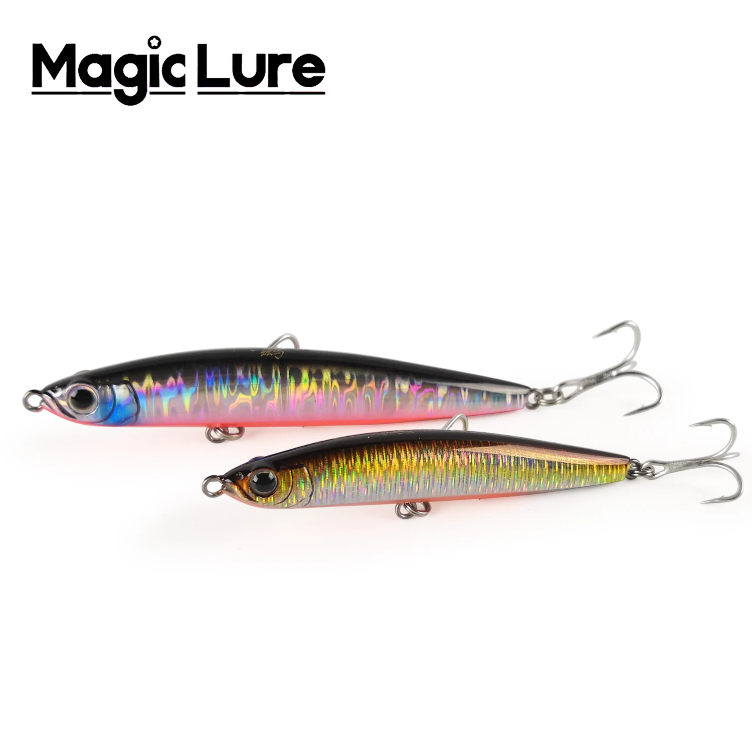 

Magic Lure Pencil Fishing Lure Sinking Stickbait Hard Bait Artificial Plastic Fish Lure For Perch Pike Zander Fishing
