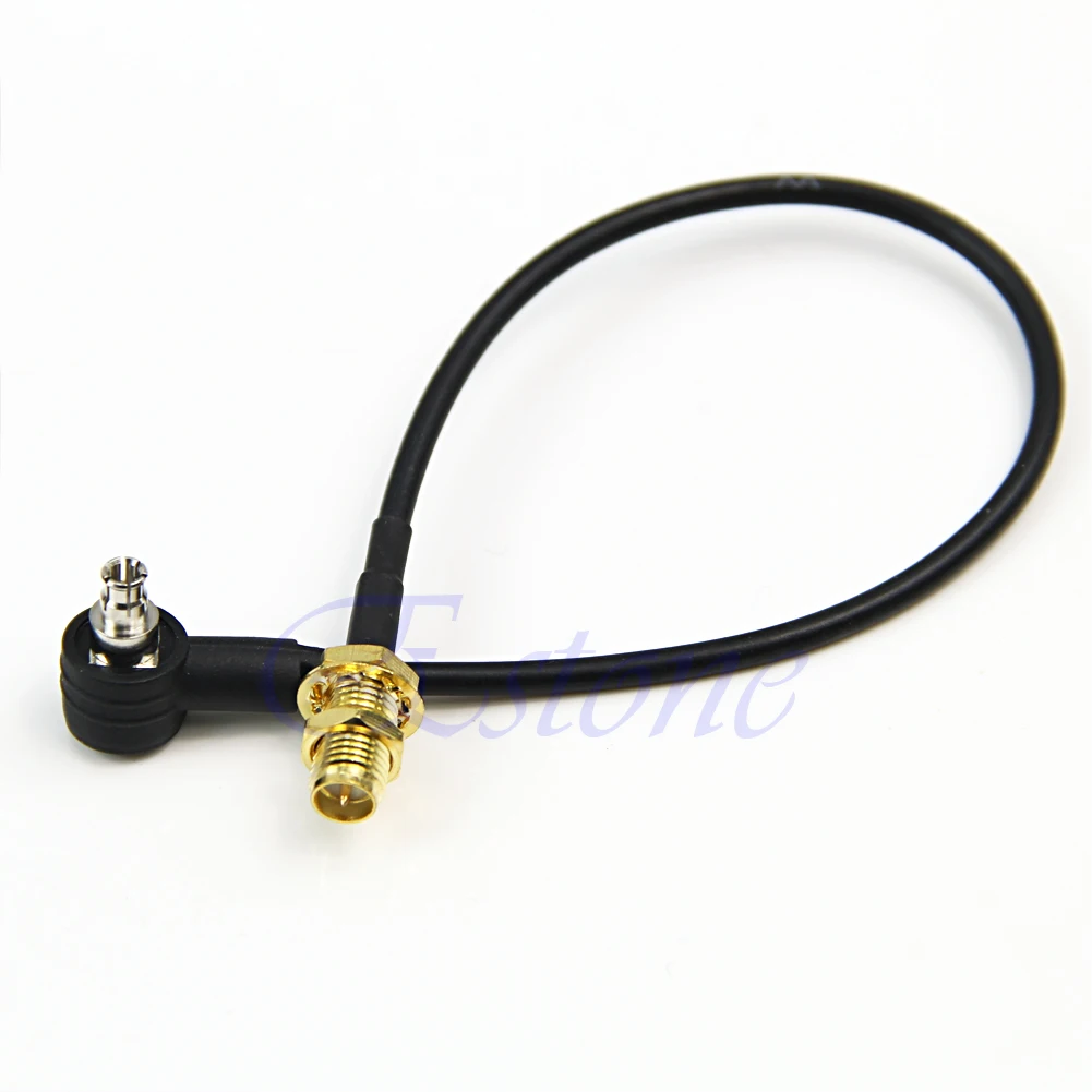 

C18 New Hot 1PC Black TS9 Plug to RP-SMA Female Pigtail Connector Adapter Cable