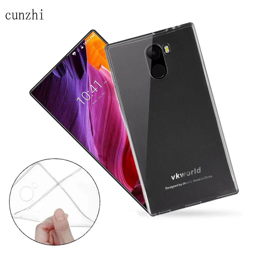

For VKworld Mix Plus Silicon Case Ultra Thin Soft TPU Transparent Mobile Phone Back Case Cover For VKworld Mix Plus