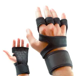 Высокое качество Фитнес перчатки Вес тренажерный зал тренировки тренировочные на полпальца перчатки Для мужчин Для женщин NCM99