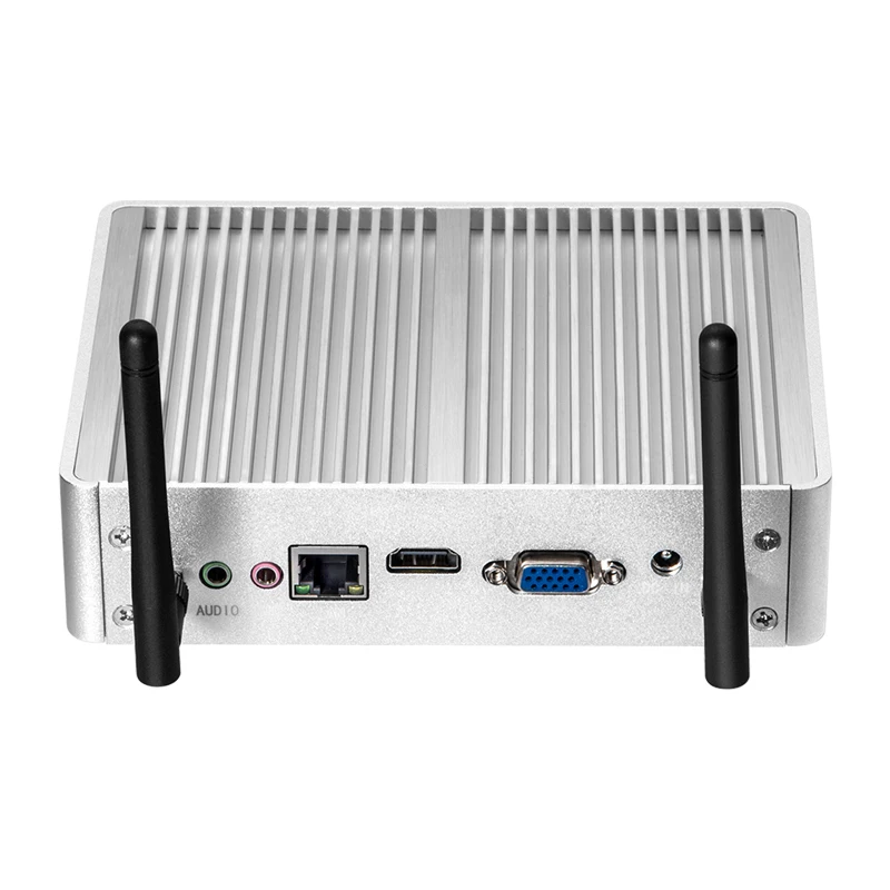  Fanless Mini PC Computer Intel Core i3 5005U i5 4200Y i7 4610Y Windows 10 HTPC HDMI VGA Dual Displa