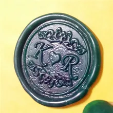 Настройка Двойной буква инициалы имя набор в подарочной коробке персонализированные/герметизирующий материал/свадебный набор восковых печатей с дизайнерское позолоченное изготовленный на заказ