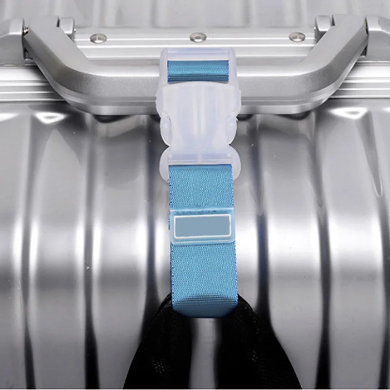 

Trolley Suitcase Luggage Hanger Strap Button Buckle Adjustable Security Belt Bag Parts Accessories 669
