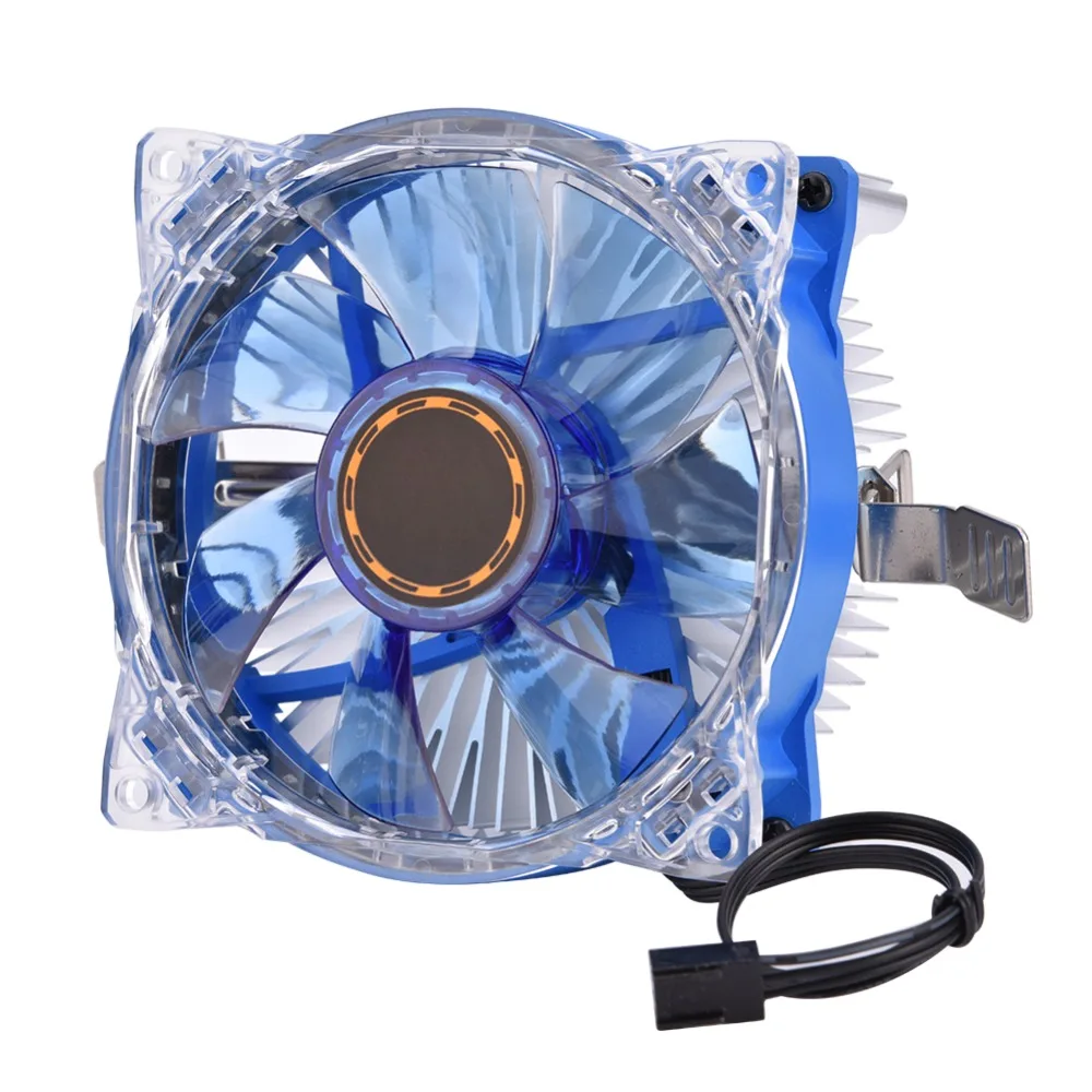 

Computer CPU Cooling Cooler Ultra-quiet Fan Heat Sink 25 LED Lights Fans For Intel For AMD Desktops CPU Fans Free Shipping