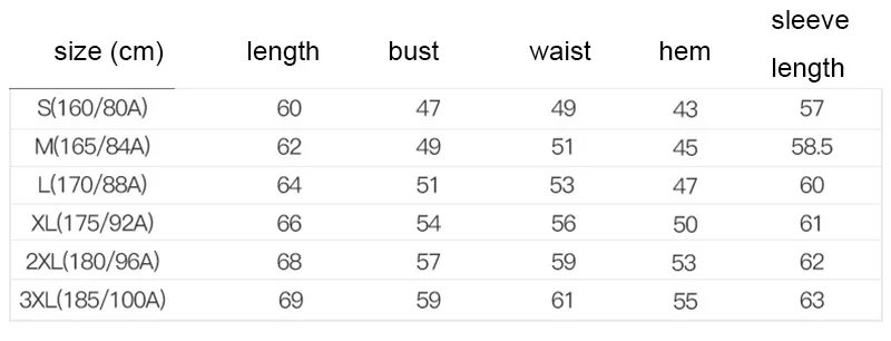 women size