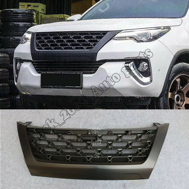 FRONT GRILL GRILLE STYLE SPORT BLACK FOR TOYOTA FORTUNER 2009 2010 2011