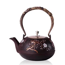 Чугунные Чай горшок без покрытия японский кунг-фу Чай комплект ручной работы Японии Южной чайник горшок с фильтром 1200cc лидер продаж