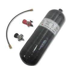 AC109301 Acecare Пейнтбол PCP Охотничье пневматическое Ружье бак 4500PSI черный акваланга бутылка газовый баллон с клапаном и АЗС