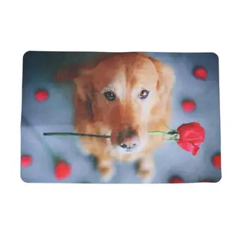 

1 Pcs Carpet Non-Slip Water-Absorbing Simulation Dog Ground Mat Floor Rug Floor Mat for Bedroom Bathroom Kitchen