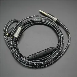 Заводской 10 шт. MMCX наушники кабель с HD микрофон для Shure SE215 SE315 SE535 наушников ремонт линии гарнитура оптовая продажа