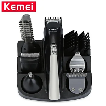 

Kemei KM-600 Hair Clipper Professional Trimmer 6In1 Shaver Sets Electric Men Hair Cutting Machine Shaver Beard Clipper Trimmer