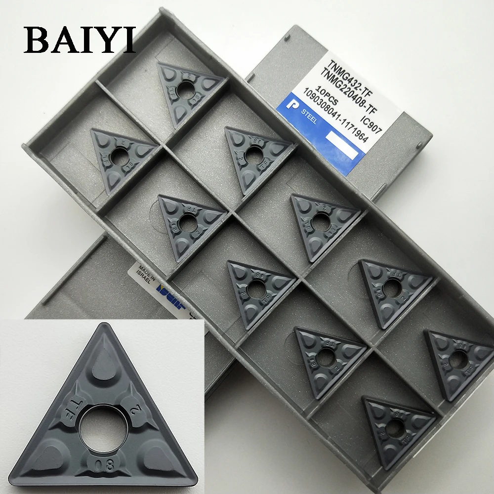 10pcs TNMG220404-TF IC907 TNMG431-TF CNC carbide INSERT