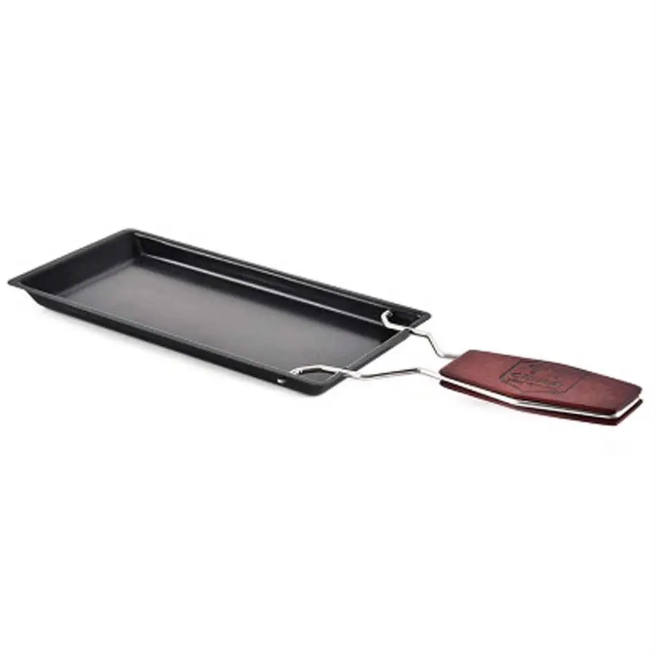 Iron Metal Non-stick Cheese Roasters Practical Gadgets Wooden Handle Mini Nonstick Baking Tray Cheese Oven BBQ Tools