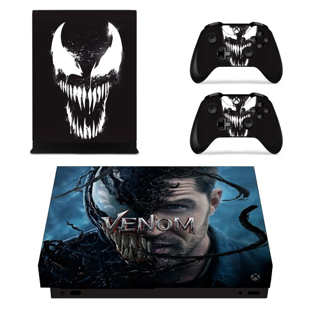 New Arrival Venom Sticker Skin For Xbox One X Console Controller Stickers Vinyl Decals Skin Game Cover Protector