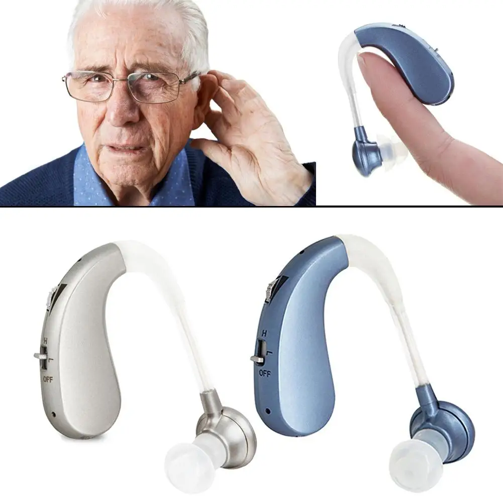

USBRechargeable Mini Digital Hearing Aid Sound Amplifiers Wireless Ear Aids for Ear-Hook Hearing Enhancement Aid for Adult Elder