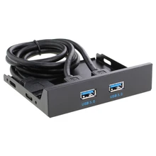 USB 3.0 แผงด้านหน้าสายคอมพิวเตอร์ไดรฟ์ฟล็อปปี้ดิสก์ USB ในตัวสำหรับเดสก์ท็อปคอมพิวเตอร์(China)