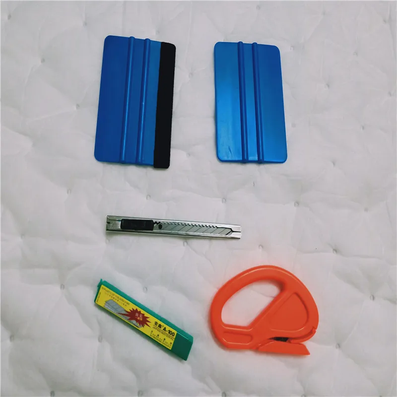 

Vehicle Vinyl Wrap Window Tint Film Tool Kit Felt Retractable Snap-off Blades Zippy Stickers Cutter Squeegee for Car Wrapping