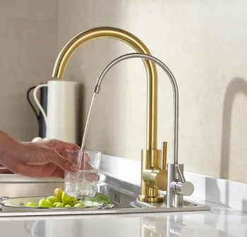 

#304 Solid Stainless Steel Filter Faucet Kitchen Filtration Faucet Filtered Water Dispenser with two connect ways