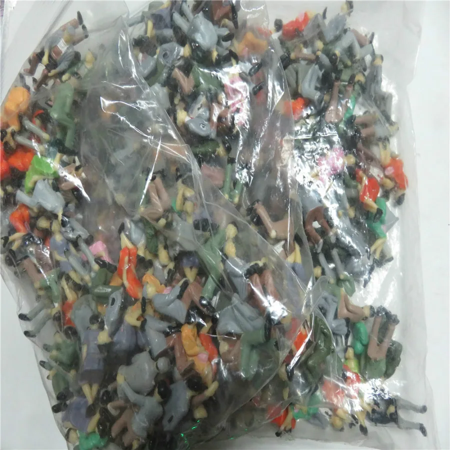 architecture z scale plastic miniature model figure set in making64