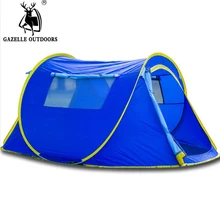 Tents outdoor camping beach  speed open pop up tent family Large throw outdoor automatic tents waterproof hiking  3-4 persons