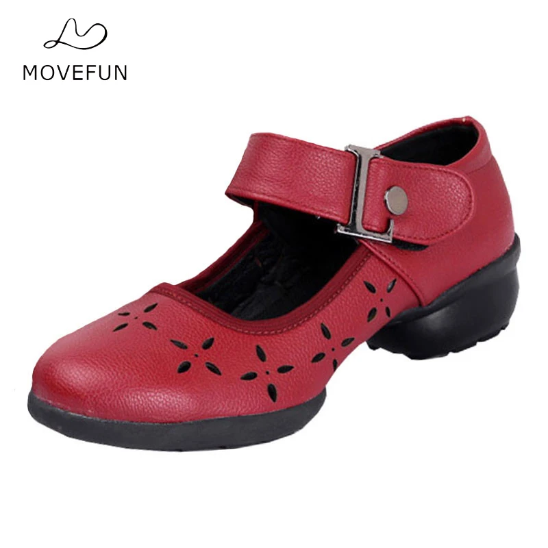 MoveFun 2017 New Breath Women Dance Shoes Ladies Dot Sneakers Dancing