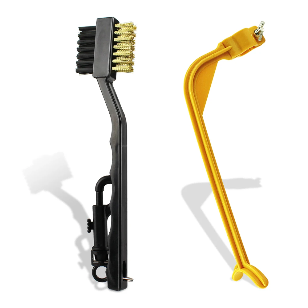 Golf Swing Trainer Beginner Practical Practicing Guide Gesture Alignment + Golf Club Head Brush Golf Accessories