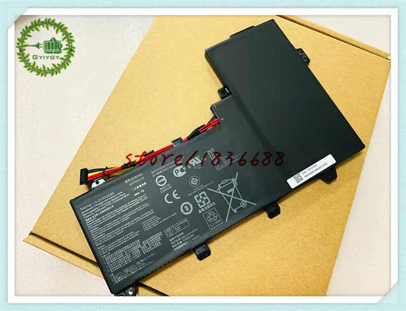 GYIYGY 15.2V 52Wh C41N1533 0B200-02010300 Laptop Battery For Asus Zenbook Flip Q524U Q534U Q534UX UX560UQ UX560UX | Компьютеры и офис