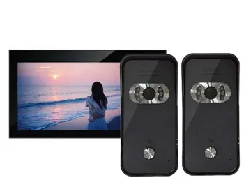 

XinSILu Luxury 7" wired Video Door Phone Intercom Security System With 700TVL Camera For Villa House 2V1